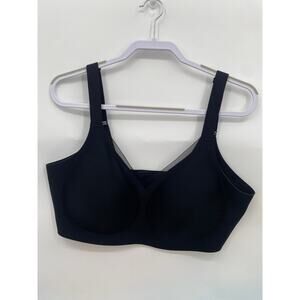 Tiktok Jelly Wireless Womens Bra No Underwire Seamless Black XXXL 3X